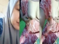 VCS Mbak Quinya Jilbab Abu-abu Show Uting