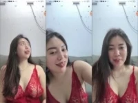 Sleep Call Kak Senna Cantik Lingerie Merah