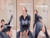 Si Dedek Panya Cosplay Black Spiderman Omek Dildo