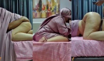 STW Jilbab Gamis Ungu Minta Jatah Malam Minggu