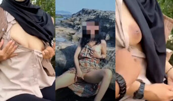 Cewek Berjilbab Nakal Doyan Eksib Omek Viral
